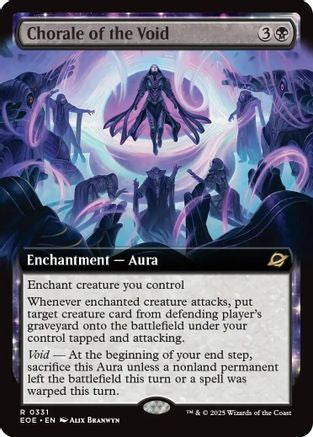 Chorale of the Void (Extended Art) (EOE-331) - Edge of Eternities Foil - Poke-Collect