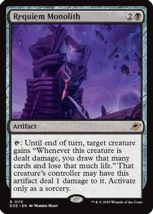 Requiem Monolith (EOE-113) - Edge of Eternities Foil - Poke-Collect