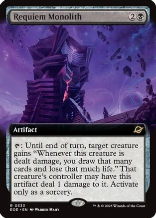 Requiem Monolith (Extended Art) (EOE-333) - Edge of Eternities - Poke-Collect