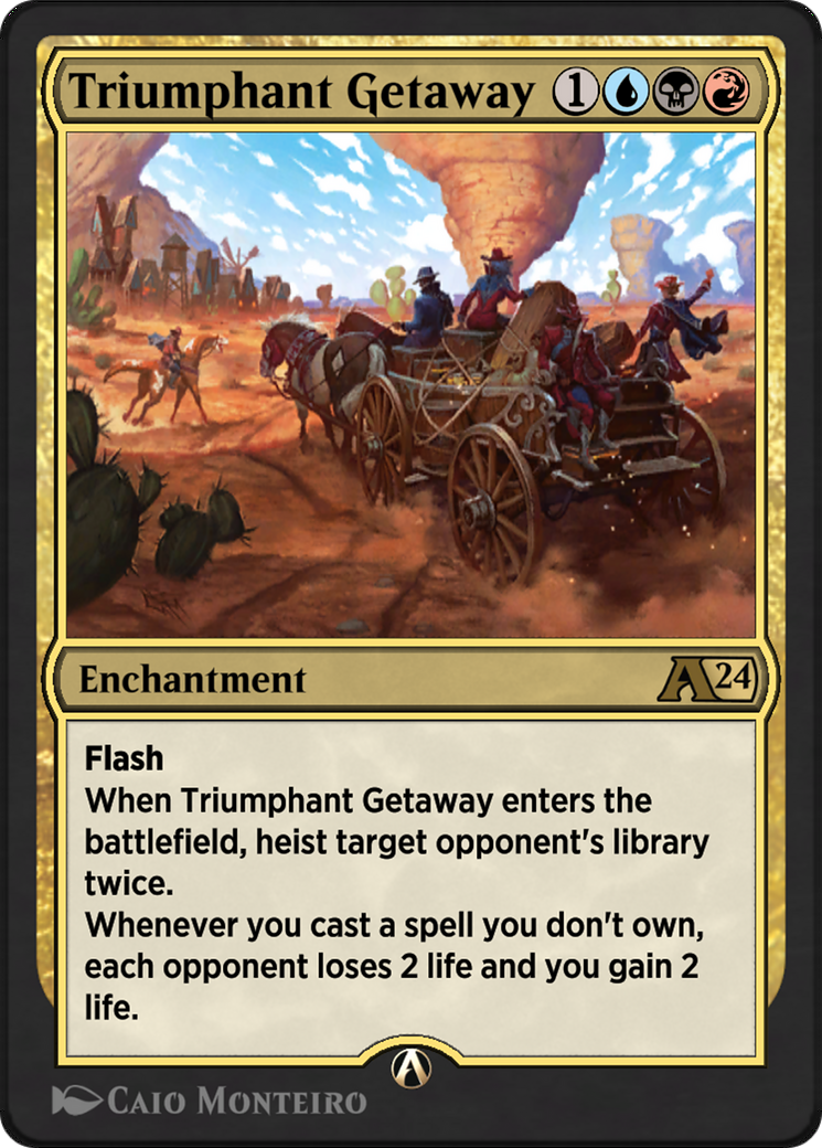 Triumphant Getaway (YOTJ-027) - Alchemy: Outlaws of Thunder Junction - Poke-Collect