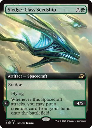 Sledge-Class Seedship (Extended Art) (EOE-346) - Edge of Eternities Foil - Poke-Collect