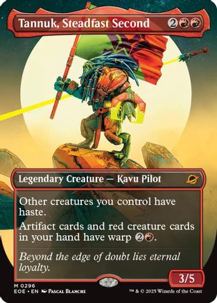 Tannuk, Steadfast Second (Borderless) (EOE-296) - Edge of Eternities Foil - Poke-Collect