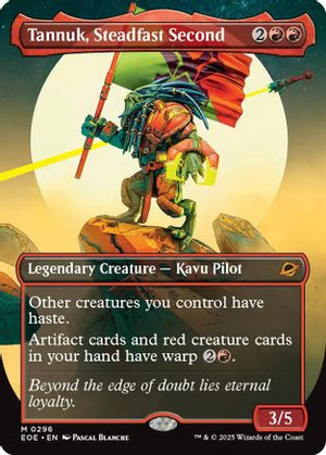 Tannuk, Steadfast Second (Borderless) (EOE-296) - Edge of Eternities Foil - Poke-Collect