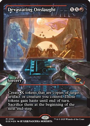 Devastating Onslaught (0361) (Showcase) (EOE-361) - Edge of Eternities Foil - Poke-Collect