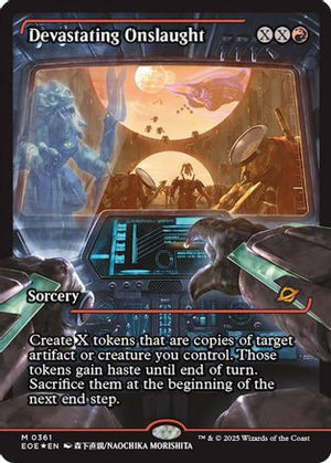 Devastating Onslaught (0361) (Showcase) (EOE-361) - Edge of Eternities Foil - Poke-Collect