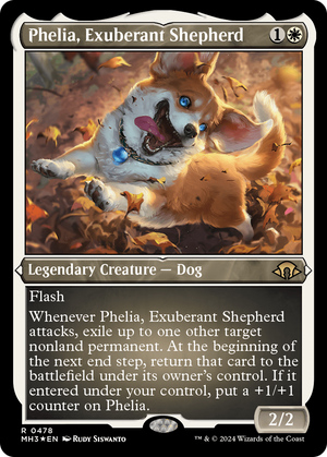 Phelia, Exuberant Shepherd (Foil Etched) (MH3-478) - Modern Horizons 3 Foil