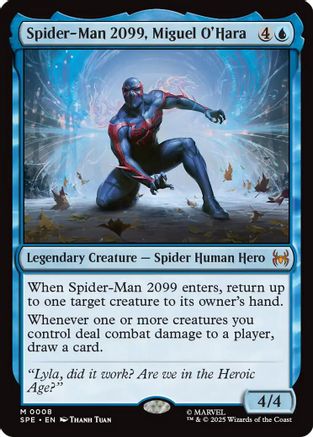 Spider-Man 2099, Miguel O'Hara (SPE-008) - Marvel's Spider-Man: Eternal-Legal Foil - Poke-Collect