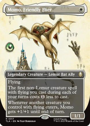 Momo, Friendly Flier (Borderless) (TLA-317) - Avatar: The Last Airbender Foil - Poke-Collect