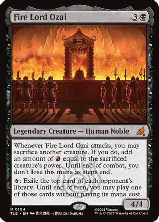Fire Lord Ozai (TLE-104) - Avatar: The Last Airbender: Eternal-Legal Foil - Poke-Collect