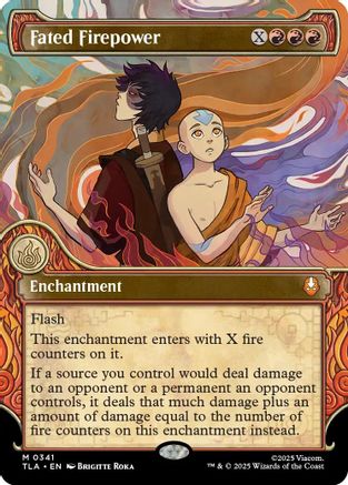 Fated Firepower (Showcase) (TLA-341) - Avatar: The Last Airbender Foil - Poke-Collect