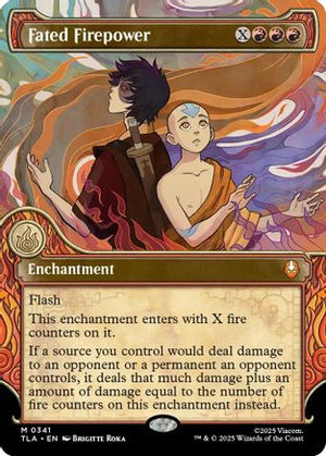 Fated Firepower (Showcase) (TLA-341) - Avatar: The Last Airbender Foil - Poke-Collect
