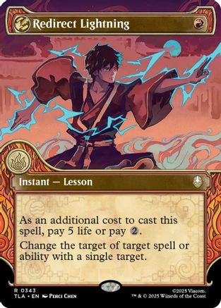 Redirect Lightning (Showcase) (TLA-343) - Avatar: The Last Airbender - Poke-Collect