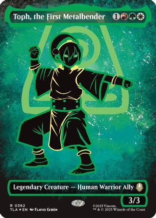 Toph, the First Metalbender (Borderless) (Neon Ink Foil) (TLA-362) - Avatar: The Last Airbender Foil - Poke-Collect