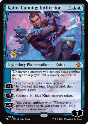 Kaito, Cunning Infiltrator (PRE-044) - Foundations Promos Foil