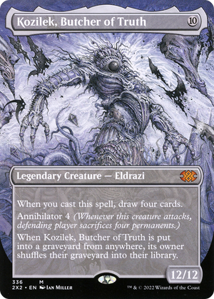 Kozilek, Butcher of Truth (2X2-336) - Double Masters 2022 (Borderless) Foil - Poke-Collect