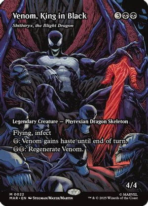 Venom, King in Black - Skithiryx, the Blight Dragon (Borderless) (MAR-022) - Marvel Eternal-Legal - Poke-Collect