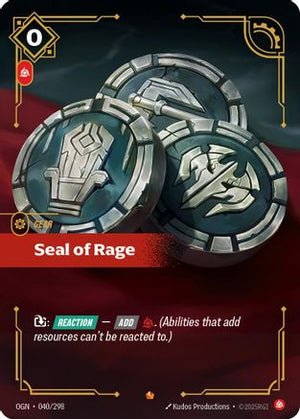 Seal of Rage (040/298) - Origins Foil