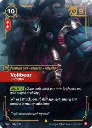 Volibear - Furious (Alternate Art) (041a/298) - Origins Foil