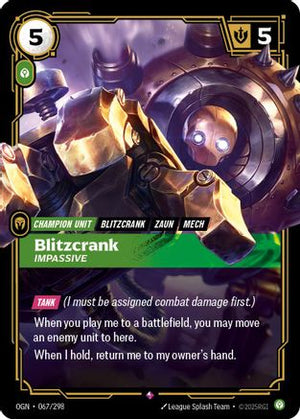 Blitzcrank - Impassive (067/298) - Origins Foil