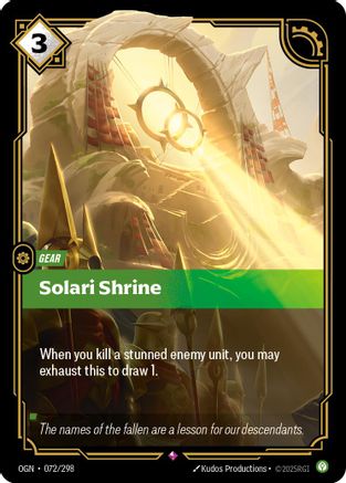 Solari Shrine (072/298) - Origins Foil - Poke-Collect