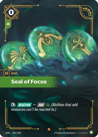 Seal of Focus (081/298) - Origins Foil - Poke-Collect