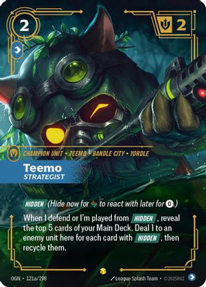 Teemo - Strategist (Alternate Art) (121a/298) - Origins Foil