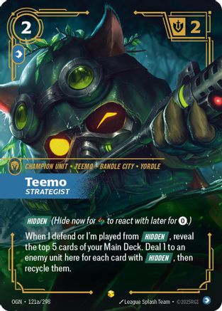 Teemo - Strategist (Alternate Art) (121a/298) - Origins Foil - Poke-Collect