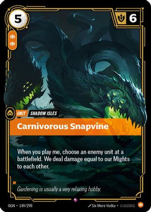 Carnivorous Snapvine (149/298) - Origins Foil