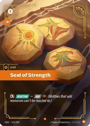 Seal of Strength (163/298) - Origins Foil - Poke-Collect
