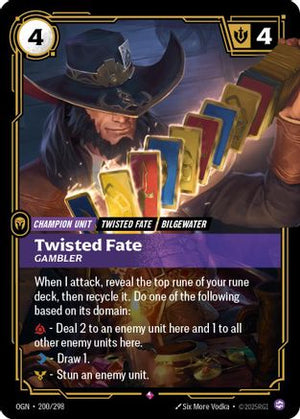 Twisted Fate - Gambler (200/298) - Origins Foil