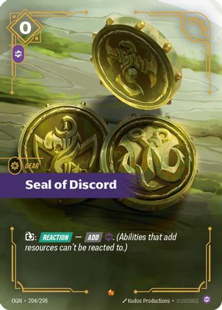 Seal of Discord (204/298) - Origins Foil - Poke-Collect