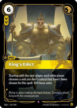 King's Edict (237/298) - Origins Foil