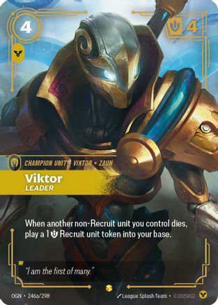Viktor - Leader (Alternate Art) (246a/298) - Origins Foil - Poke-Collect