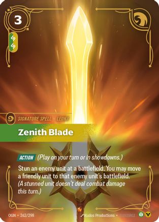 Zenith Blade (262/298) - Origins Foil - Poke-Collect