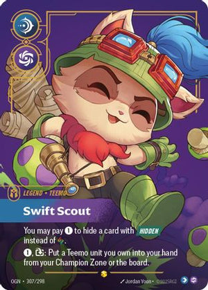 Teemo - Swift Scout (Showcase) (307/298) - Origins Foil