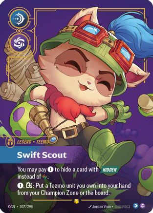 Teemo - Swift Scout (Showcase) (307/298) - Origins Foil - Poke-Collect