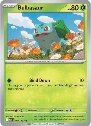 Bulbasaur - 001/132 1 - ME01 Mega Evolution - Poke-Collect