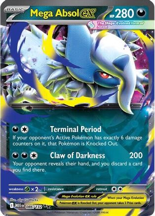 Mega Absol ex - 086/132 86 - ME01 Mega Evolution Holofoil