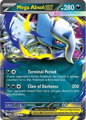 Mega Absol ex - 086/132 86 - ME01 Mega Evolution Holofoil