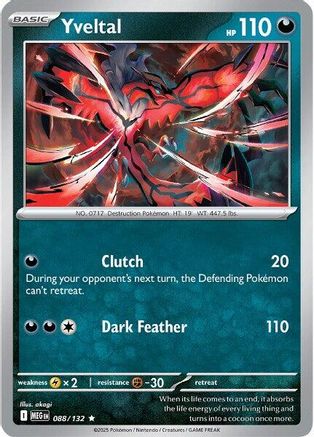 Yveltal 88 - ME01 Mega Evolution Reverse Holofoil