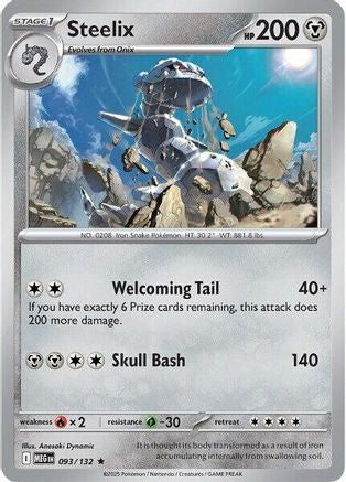 Steelix - 093/132 93 - ME01 Mega Evolution Reverse Holofoil - Poke-Collect