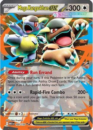 Mega Kangaskhan ex - 104/132 104 - ME01 Mega Evolution Holofoil - Poke-Collect