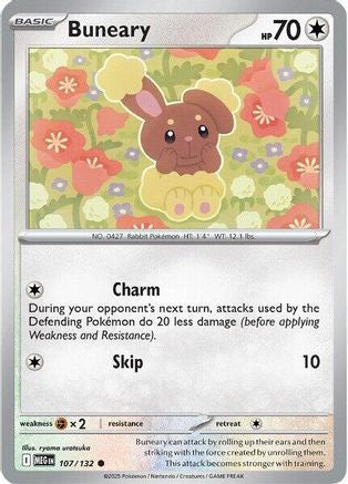 Buneary 107 - ME01 Mega Evolution Reverse Holofoil - Poke-Collect