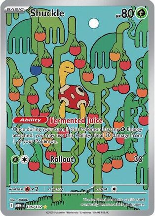 Shuckle - 136/132 136 - ME01 Mega Evolution Holofoil