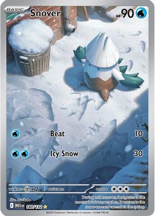 Snover - 140/132 140 - ME01 Mega Evolution Holofoil - Poke-Collect