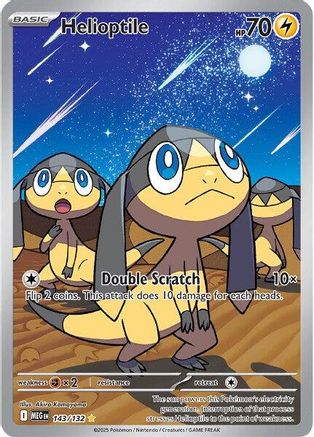 Helioptile - 143/132 143 - ME01 Mega Evolution Holofoil - Poke-Collect