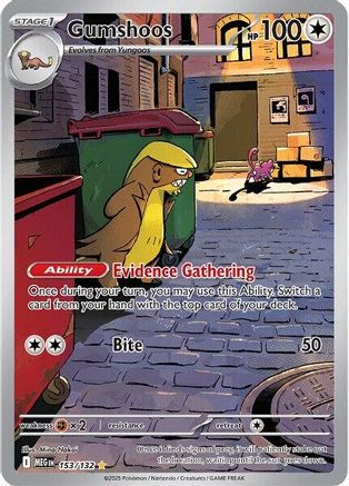 Gumshoos - 153/132 153 - ME01 Mega Evolution Holofoil - Poke-Collect