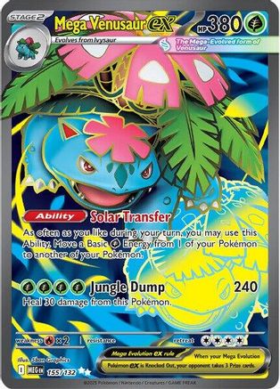 Mega Venusaur ex - 155/132 155 - ME01 Mega Evolution Holofoil
