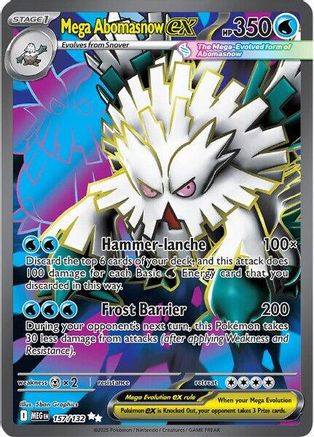 Mega Abomasnow ex - 157/132 157 - ME01 Mega Evolution Holofoil
