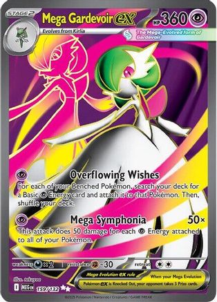 Mega Gardevoir ex - 159/132 159 - ME01 Mega Evolution Holofoil - Poke-Collect